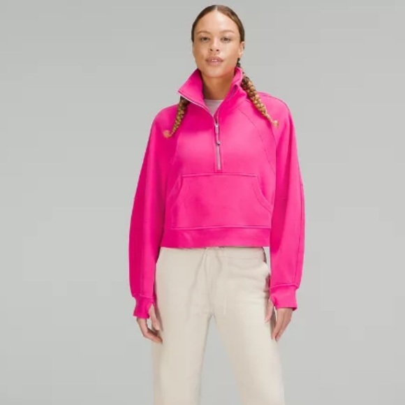 ❤️ Lululemon Scuba Oversized Funnel Neck in Sonic Pink Size XL/XXL NWT - Picture 2 of 10